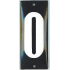 Huisnummer enkel blauw 4x10